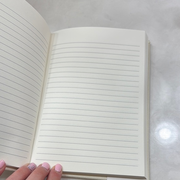 Molly & Rex Canvas Covered Lined Notebook with Crotchet Butterfly Cover - Picture 2 of 5